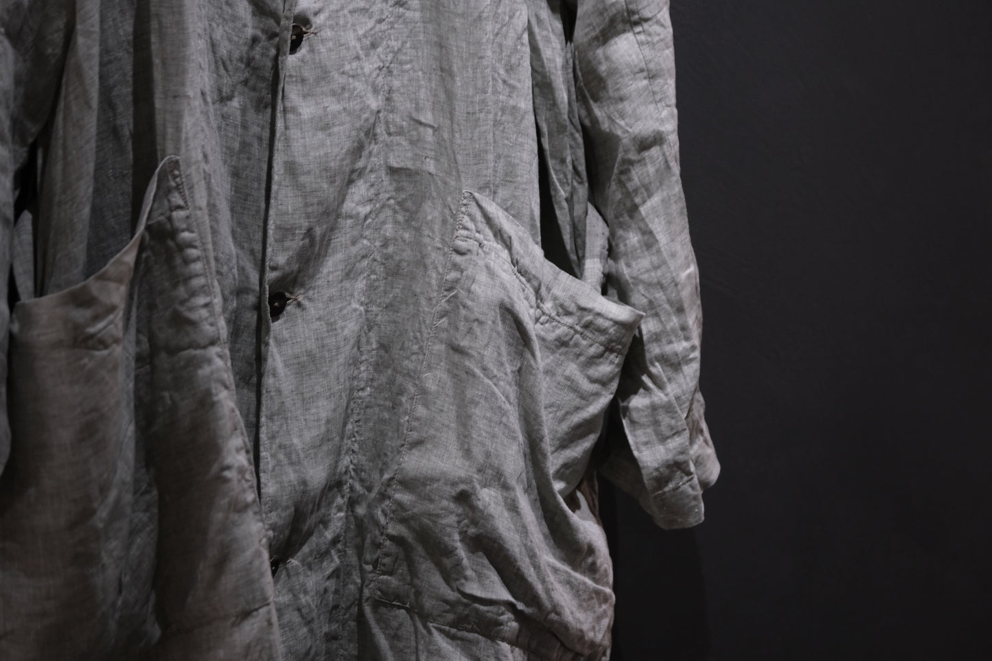 Chez vidalenc/COAT TRENCH/LINEN SAHARA