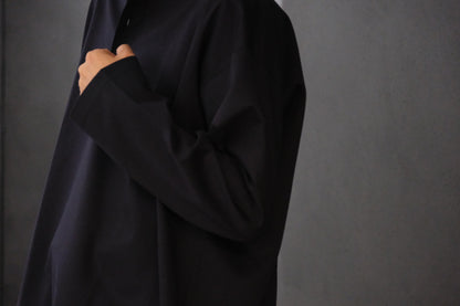 Re:Sarto/COTTON COMPACT JERSEY　3 BUTTON HENLEY OVER TEE　/ NAVY