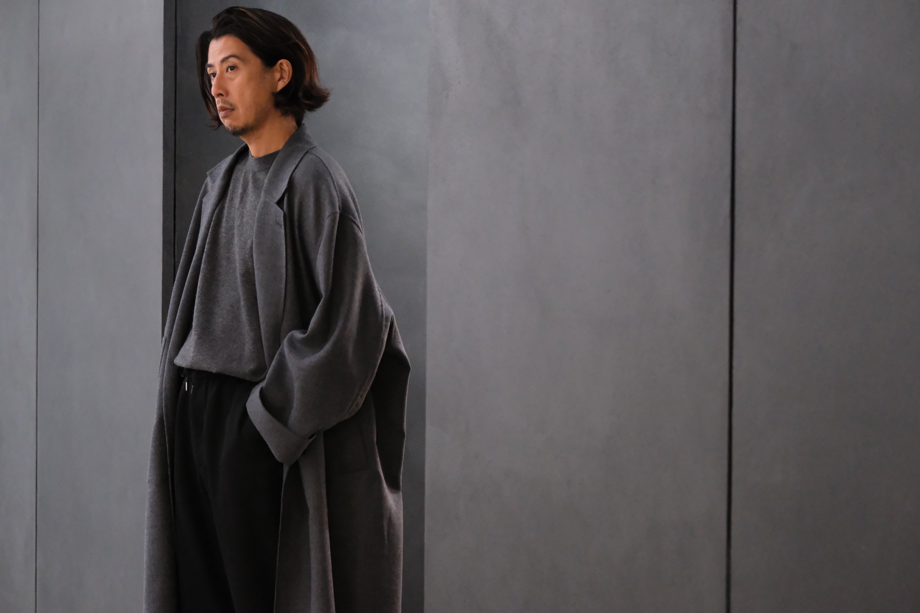 nonnotte / DRAPING GOWN OVERCOAT / N-25A-031 – Lister