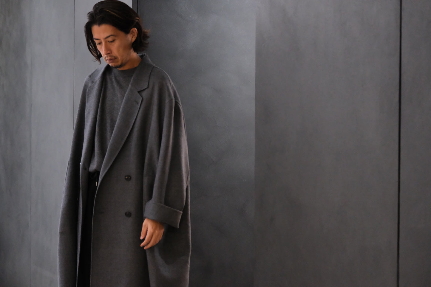 nonnotte / DRAPING GOWN OVERCOAT / N-25A-031