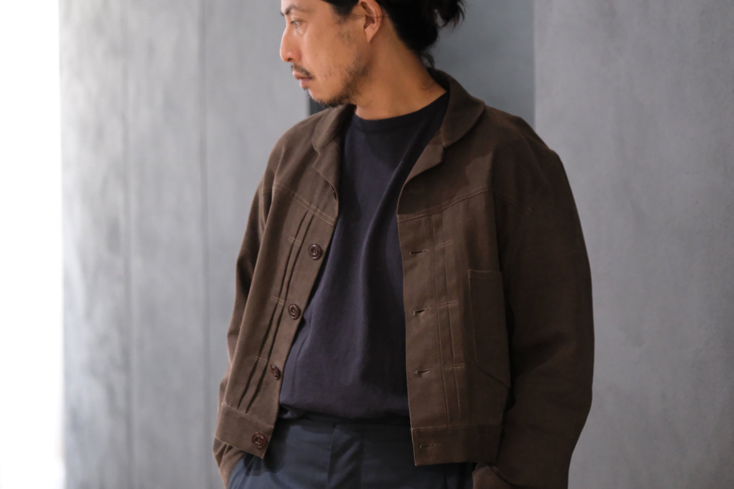 SPECIAL IN ORDINARY / 03 M.M.Boat-Neck Tee / BLACK ULTRAMARINE
