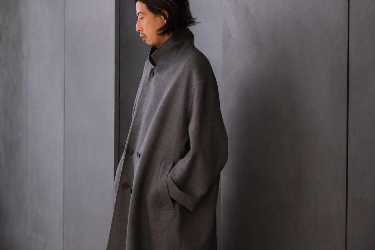 nonnotte / DRAPING GOWN OVERCOAT / N-25A-031