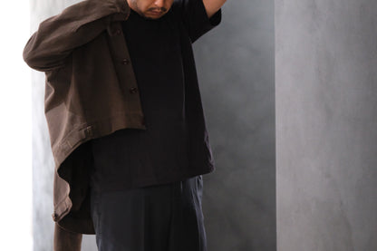 SPECIAL IN ORDINARY / 03 M.M.Boat-Neck Tee / BLACK ULTRAMARINE