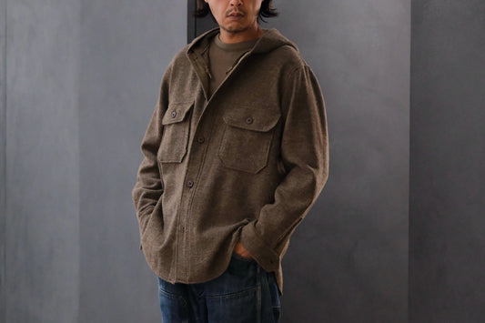 WASEW / NAFF HOODIE (MIX BROWN)