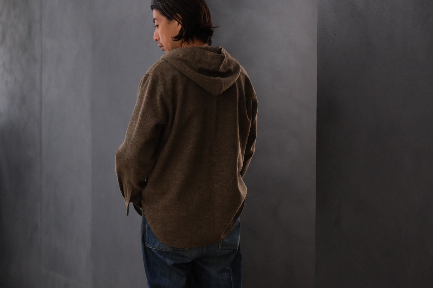 WASEW / NAFF HOODIE (MIX BROWN)