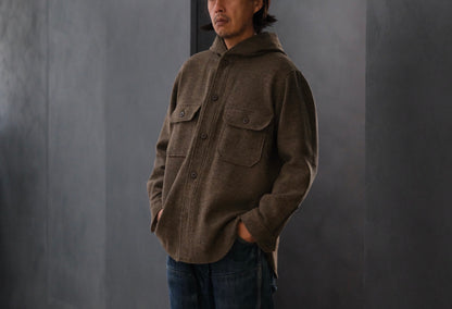 WASEW / NAFF HOODIE (MIX BROWN)