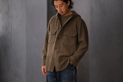 WASEW / NAFF HOODIE (MIX BROWN)