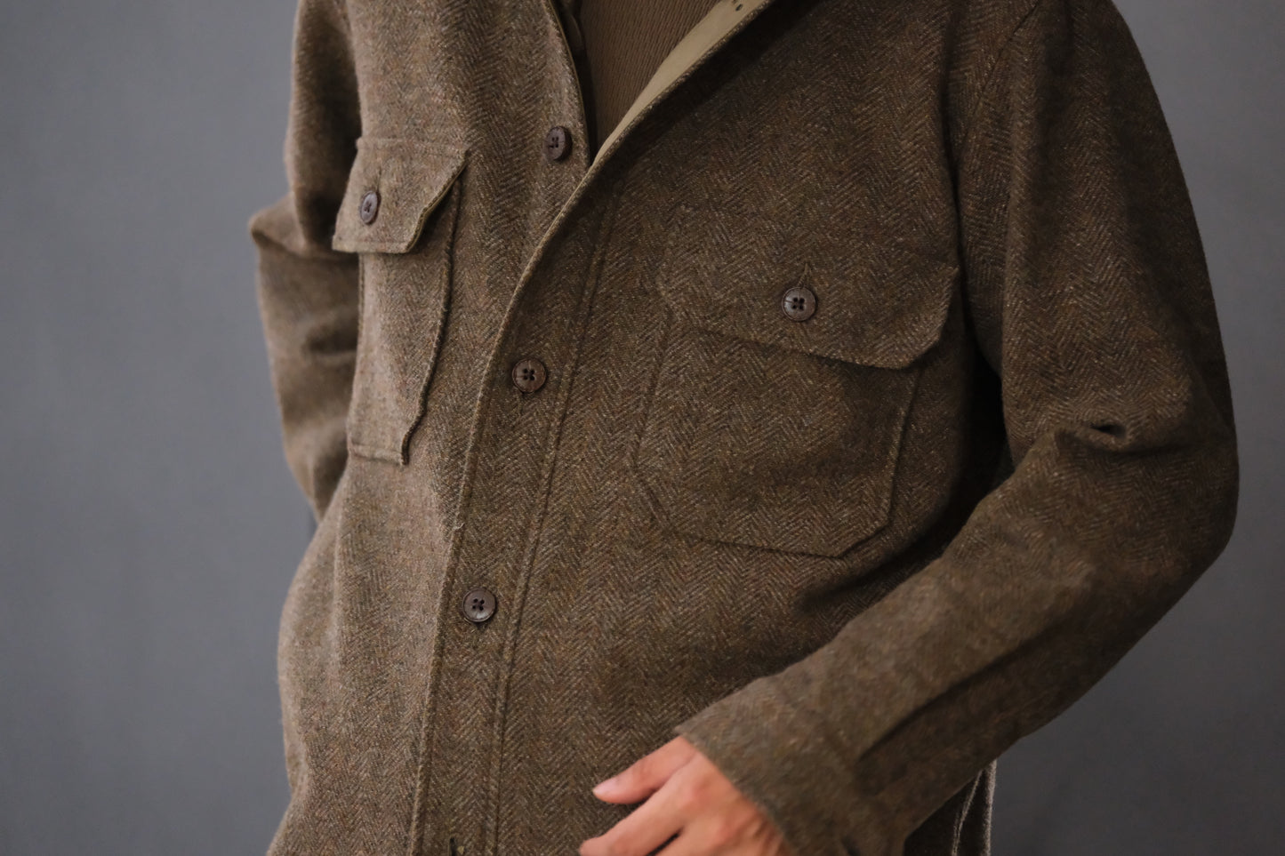 WASEW / NAFF HOODIE (MIX BROWN)