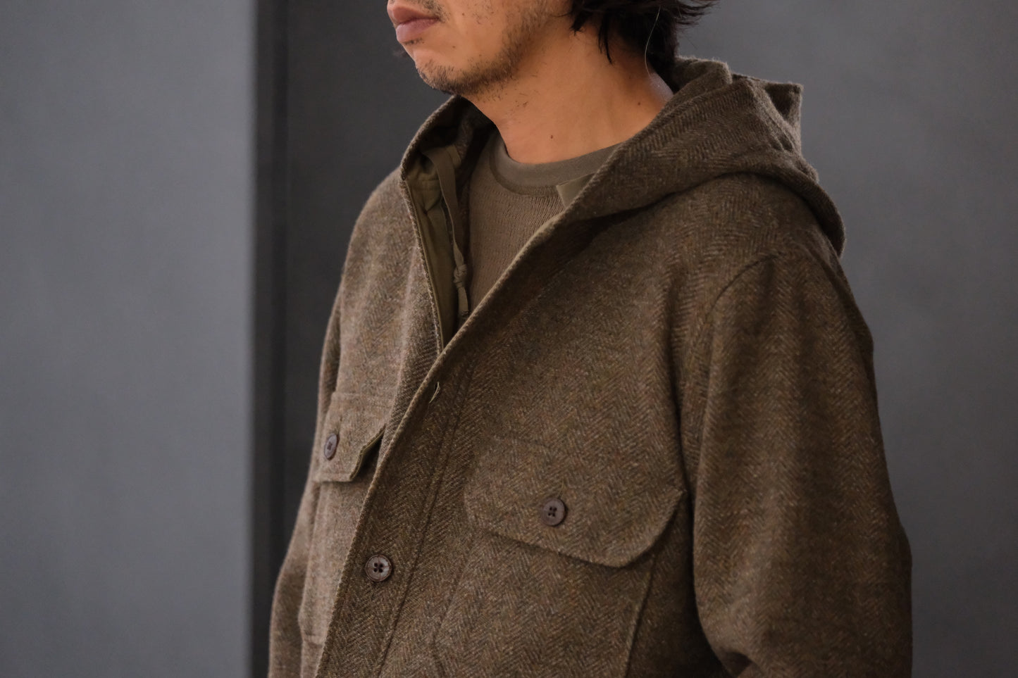 WASEW / NAFF HOODIE (MIX BROWN)