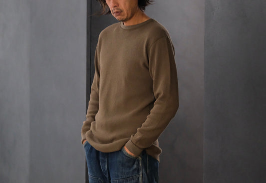 WASEW / MIL THERMAL CREW NECK (OLIVE)