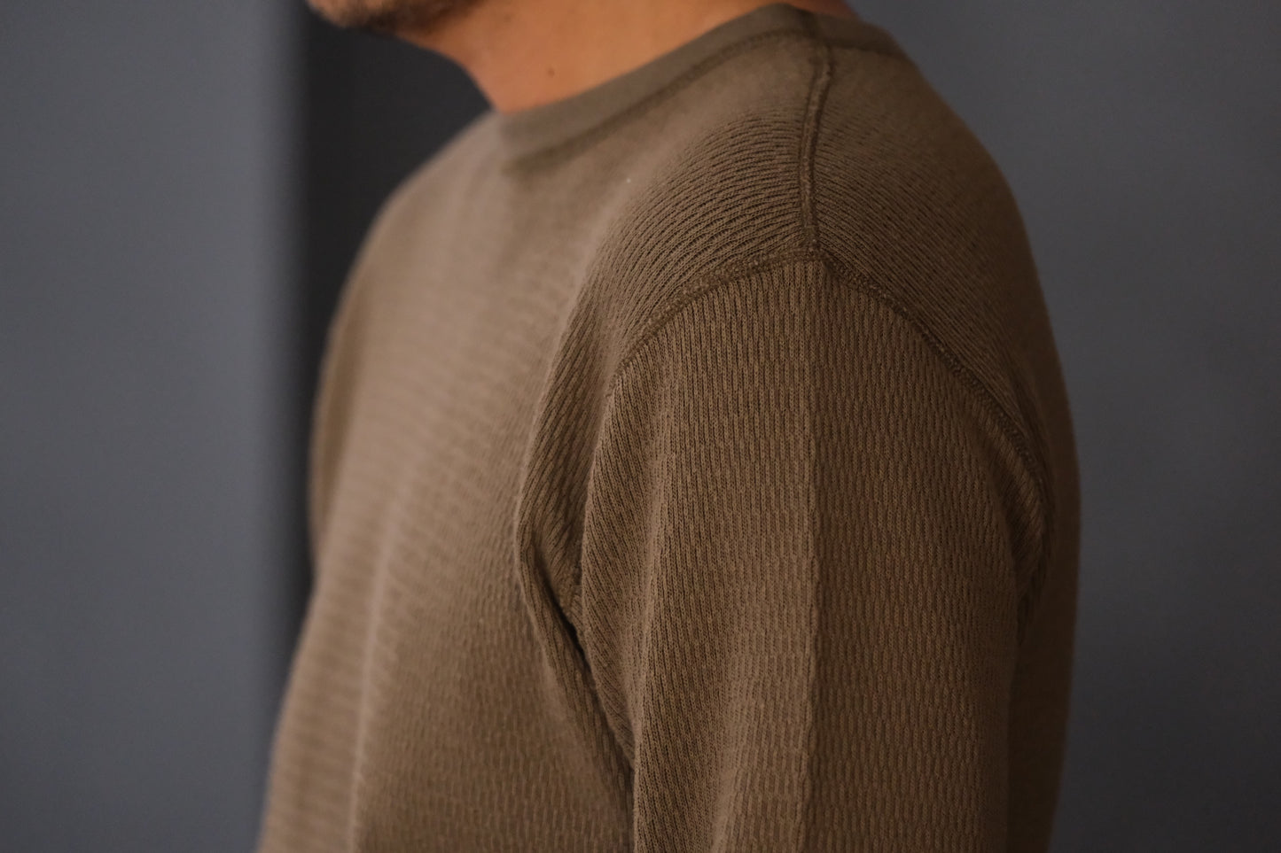 WASEW / MIL THERMAL CREW NECK (OLIVE)