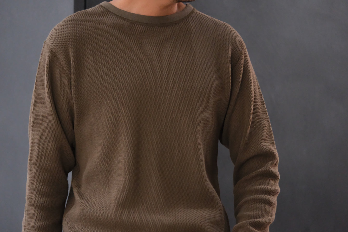 WASEW / MIL THERMAL CREW NECK (OLIVE)