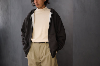 WASEW / TWO FACE ZIP HOODIE (BLACK SUN)