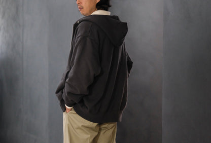 WASEW / TWO FACE ZIP HOODIE (BLACK SUN)