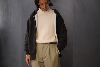 WASEW / TWO FACE ZIP HOODIE (BLACK SUN)