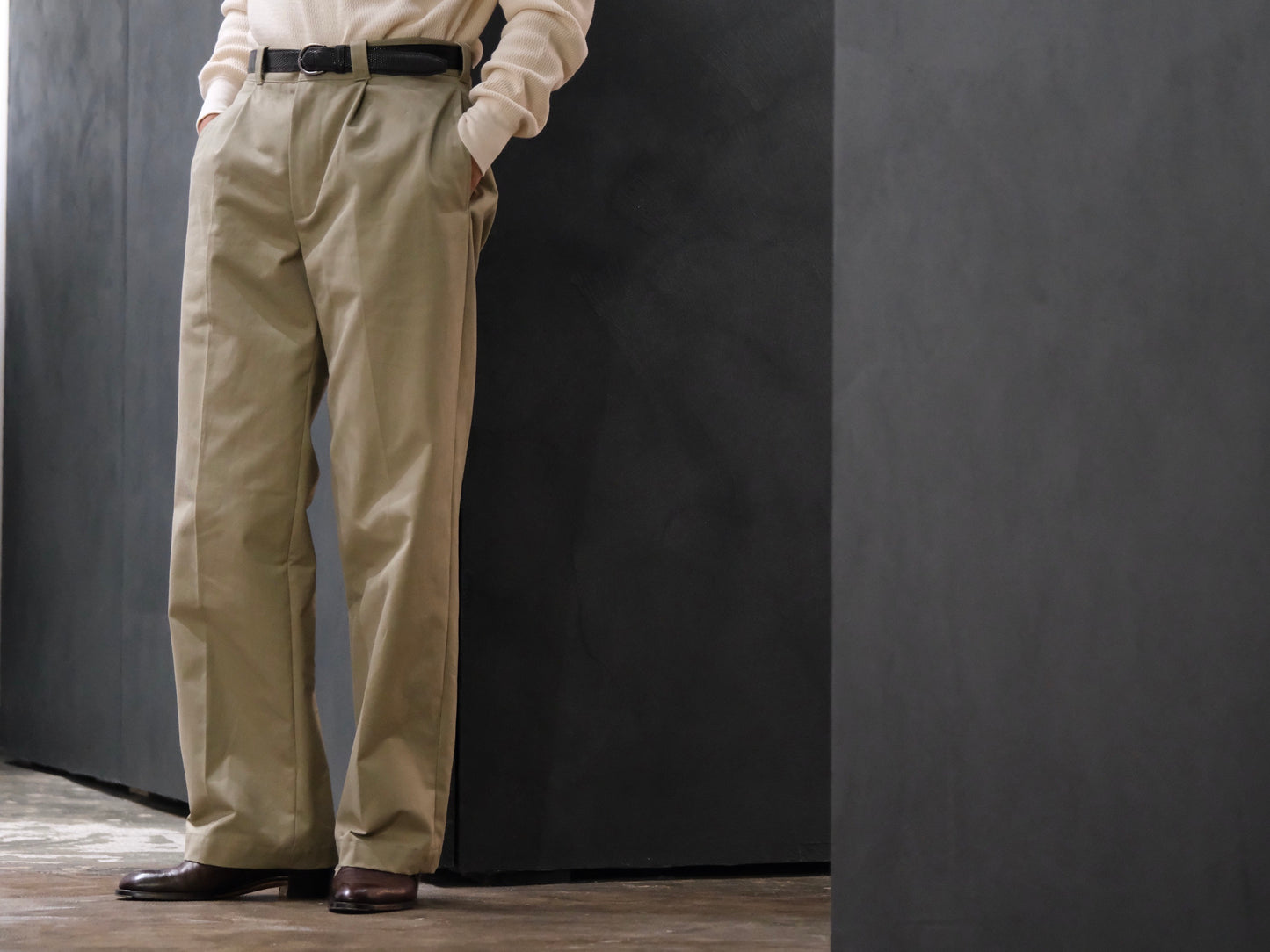 WASEW / FAT TROUSERS (BEIGE)