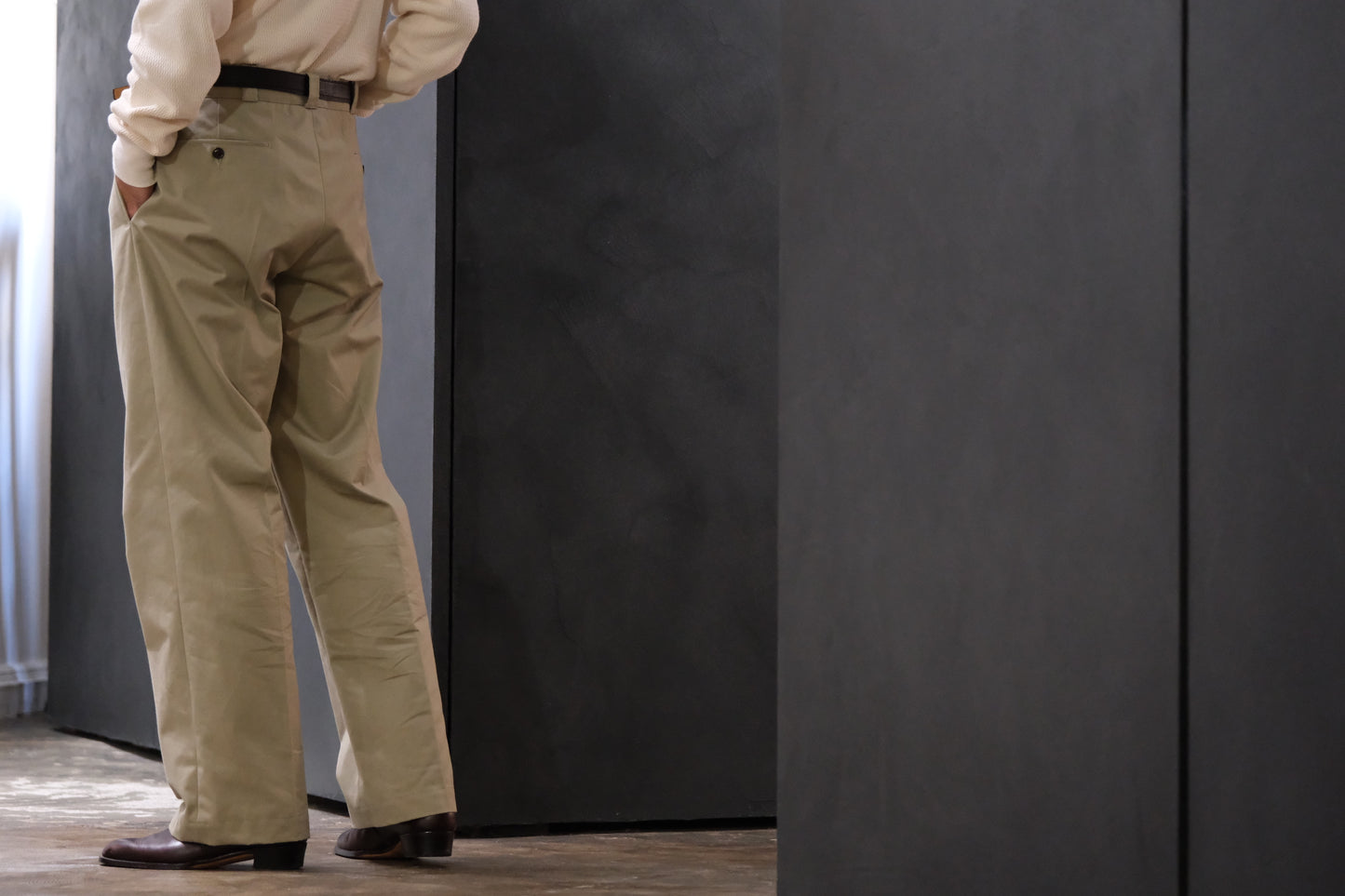 WASEW / FAT TROUSERS (BEIGE)