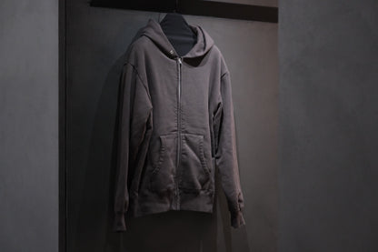 WASEW / TWO FACE ZIP HOODIE (BLACK SUN)