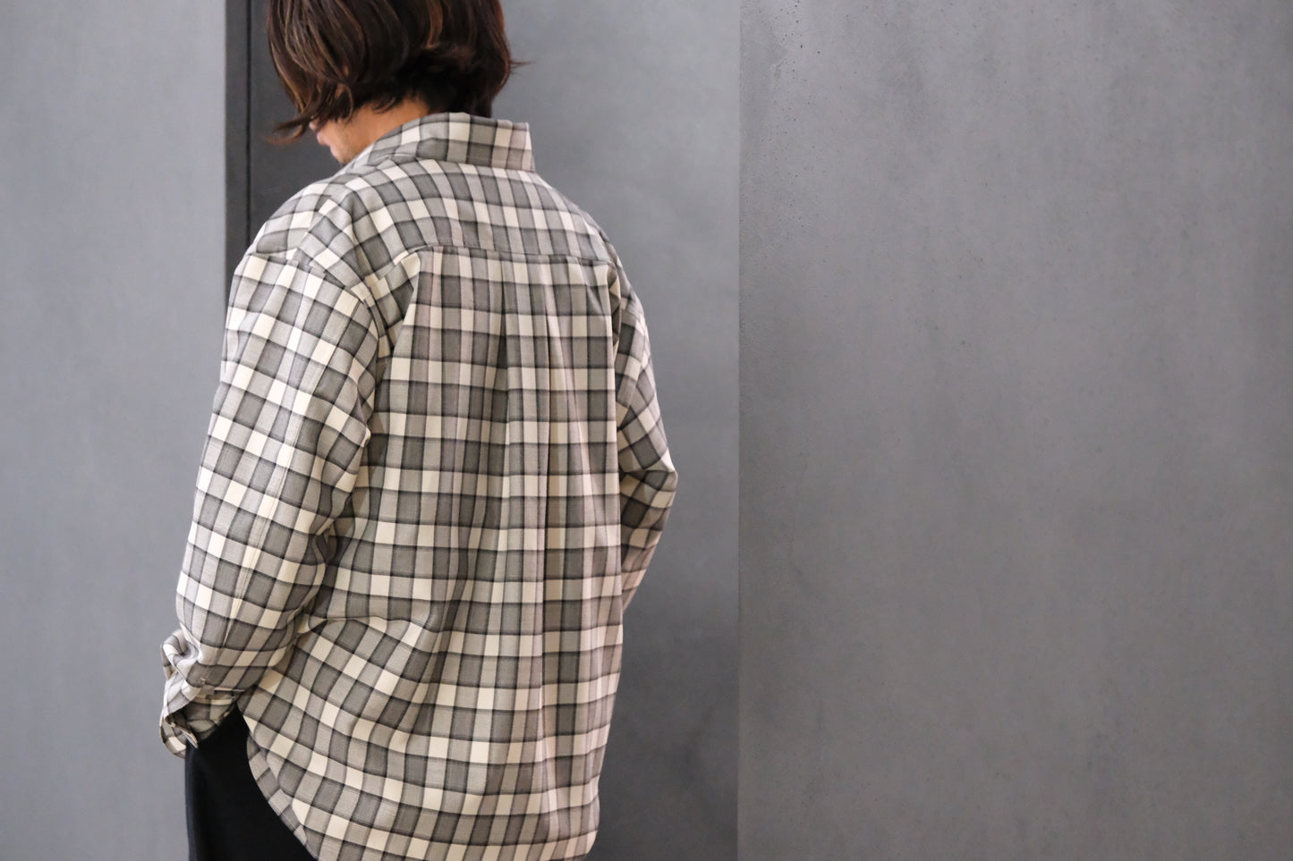 ANTOS/DOUBLE POCKET OVER SHIRT/CHECK