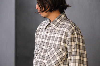 ANTOS/DOUBLE POCKET OVER SHIRT/CHECK