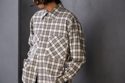 ANTOS/DOUBLE POCKET OVER SHIRT/CHECK