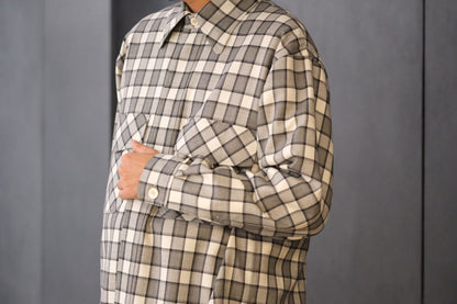 ANTOS/DOUBLE POCKET OVER SHIRT/CHECK