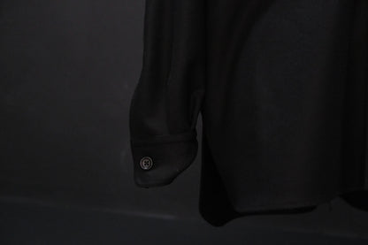 ANTOS/DOUBLE POCKET OVER SHIRT/BLACK
