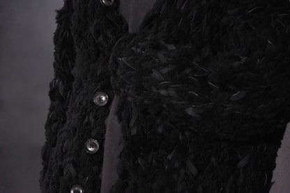 GOOD KARMA DEVELOPMENT/MOUTON CARDIGAN " CHARLIE "/BLACK