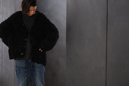 GOOD KARMA DEVELOPMENT/MOUTON CARDIGAN " CHARLIE "/BLACK