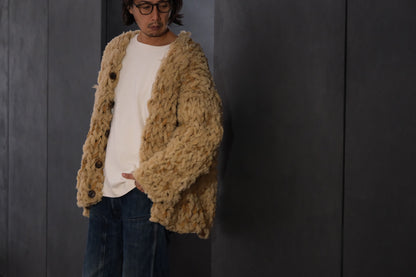 GOOD KARMA DEVELOPMENT/MOUTON CARDIGAN " CHARLIE "/BEIGE