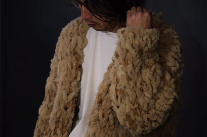 GOOD KARMA DEVELOPMENT/MOUTON CARDIGAN " CHARLIE "/BEIGE