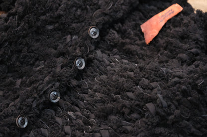 GOOD KARMA DEVELOPMENT/MOUTON CARDIGAN " CHARLIE "/BLACK