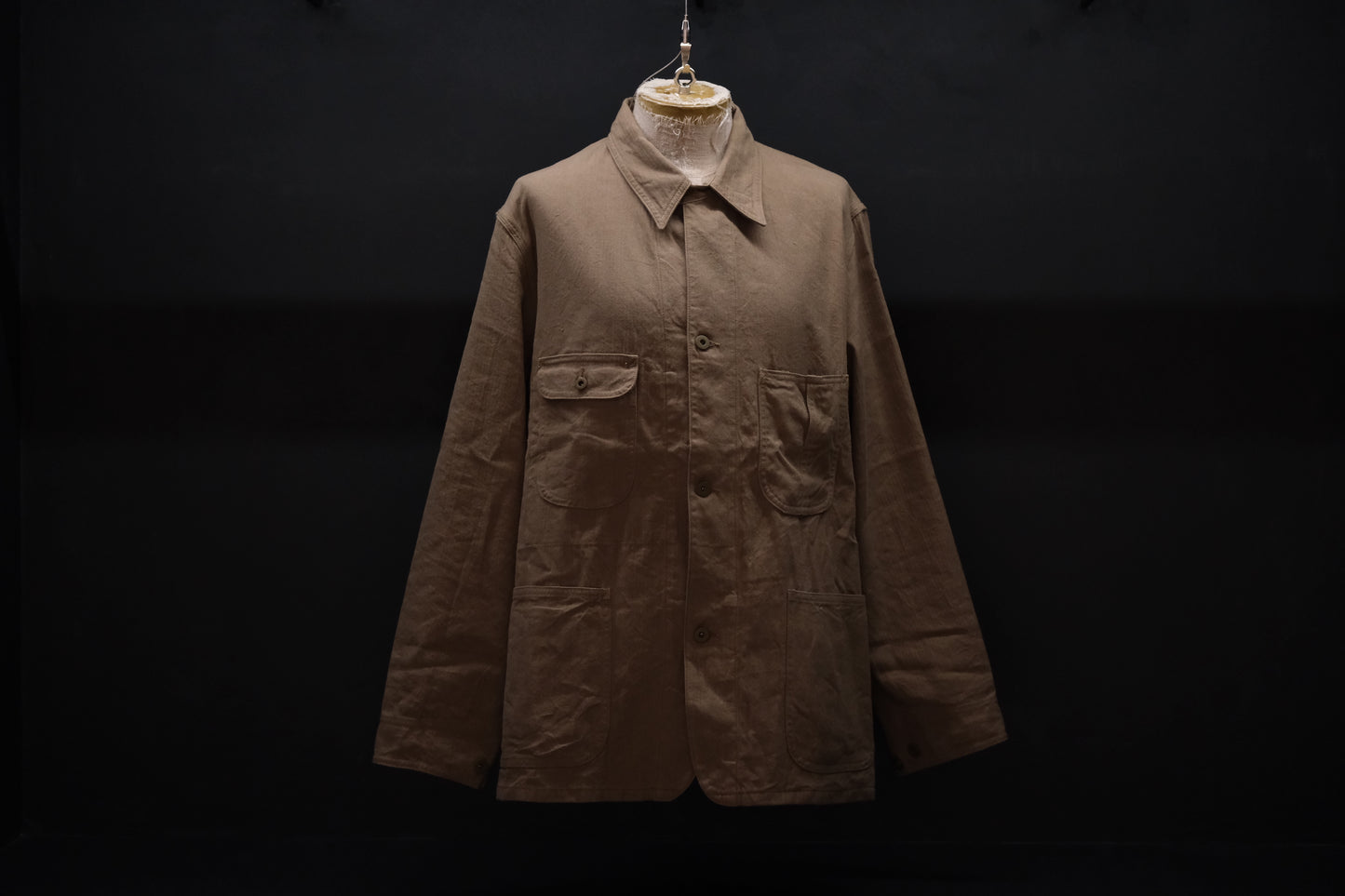 2027SS受注商品 COHÉRENCE/JACKSON/LINEN/COTTON CHEVRON/BROWN