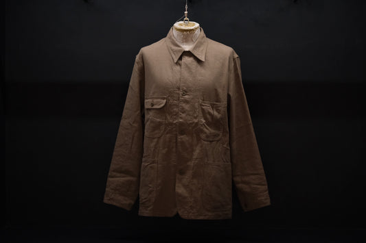 2027SS受注商品 COHÉRENCE/JACKSON/LINEN/COTTON CHEVRON/BROWN