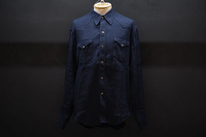 2027SS受注商品 COHÉRENCE/ABIQUIU/AEROCLOTH LINEN/D.BLUE