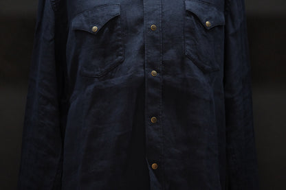 2027SS受注商品 COHÉRENCE/ABIQUIU/AEROCLOTH LINEN/D.BLUE