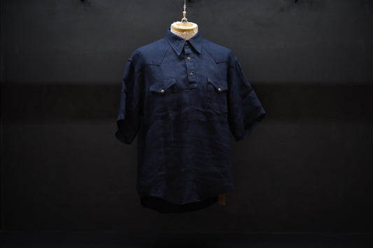 2027SS受注商品 COHÉRENCE/ABIQUIU S/AEROCLOTH LINEN/D.BLUE