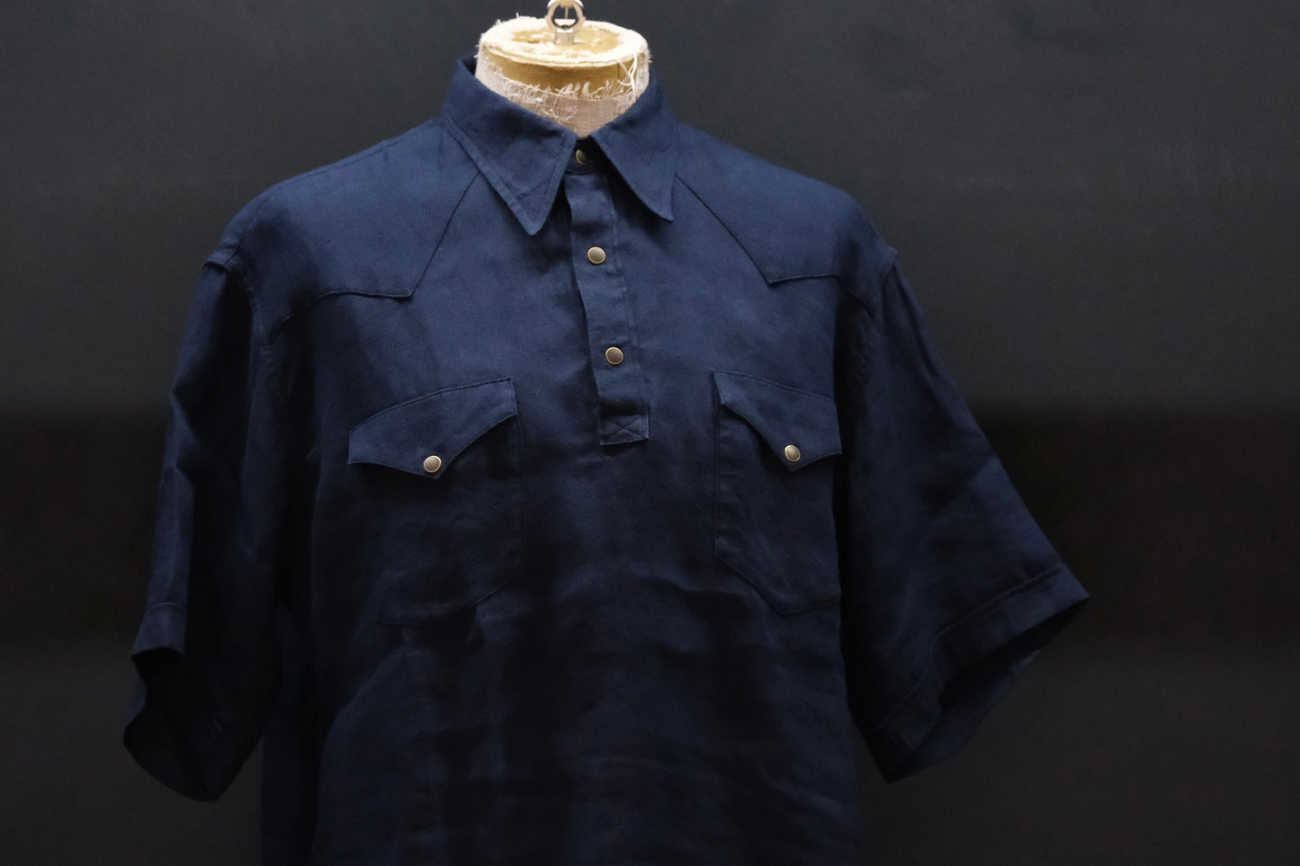 2027SS受注商品 COHÉRENCE/ABIQUIU S/AEROCLOTH LINEN/D.BLUE