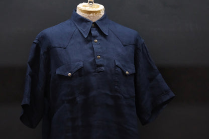2027SS受注商品 COHÉRENCE/ABIQUIU S/AEROCLOTH LINEN/D.BLUE
