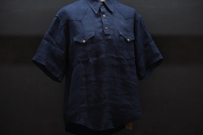 2027SS受注商品 COHÉRENCE/ABIQUIU S/AEROCLOTH LINEN/D.BLUE