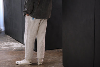 【受注商品】wright. / Convertible baggy linen painter pants