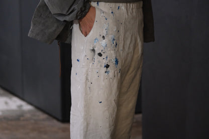【受注商品】wright. / Convertible baggy linen painter pants