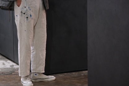 【受注商品】wright. / Convertible baggy linen painter pants