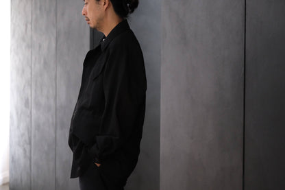 2027SS受注商品 COHÉRENCE/ROBERT-P/WOOL/LINEN/MOHAIR/BLACK