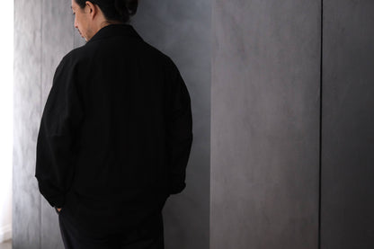 2027SS受注商品 COHÉRENCE/ROBERT-P/WOOL/LINEN/MOHAIR/BLACK