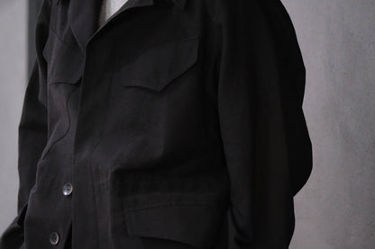 2027SS受注商品 COHÉRENCE/ROBERT-P/WOOL/LINEN/MOHAIR/BLACK