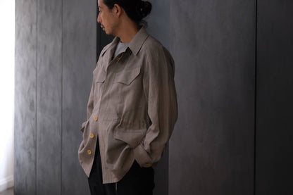 2027SS受注商品 COHÉRENCE/ROBERT-P/WOOL/LINEN/MOHAIR/BEIGE
