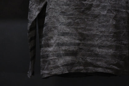 【受注商品】Wright. basque shirts (Indigo Dye & Sumi Dye & Silk needlepunch)