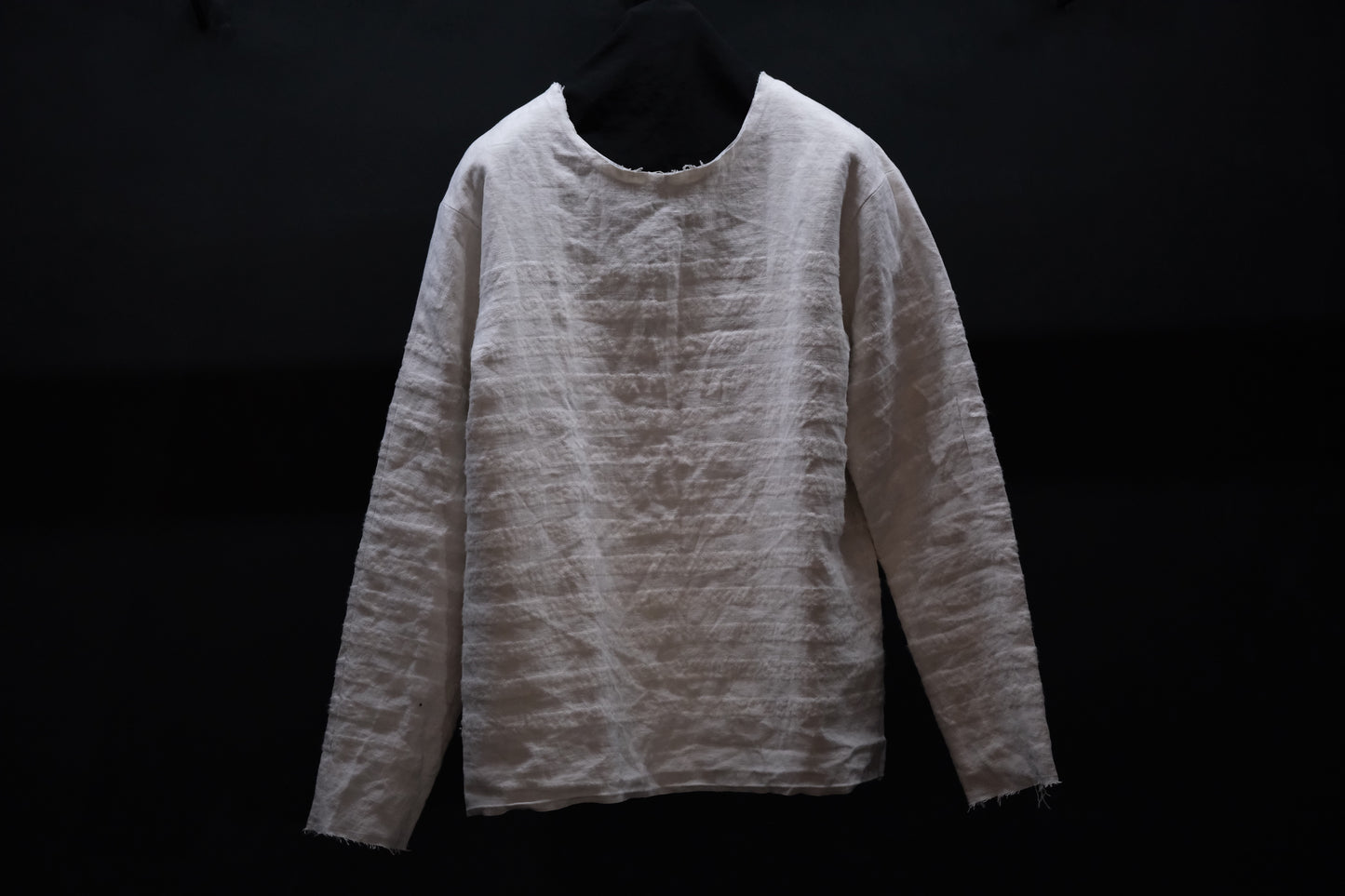 【受注商品】Wright. basque shirts (Indigo Dye & Sumi Dye & Silk needlepunch)