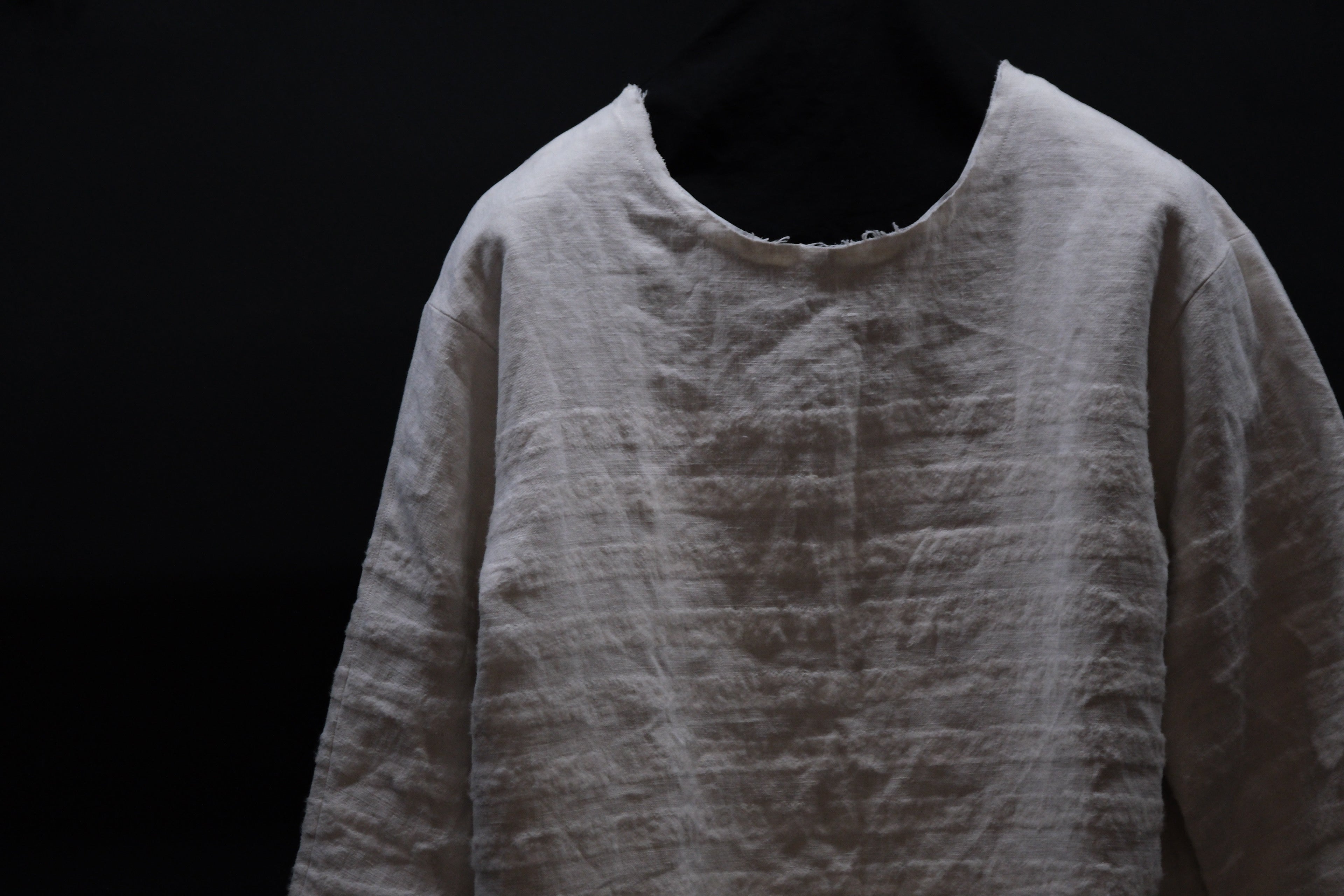 受注商品】Wright. basque shirts (Indigo Dye & Sumi Dye & Silk